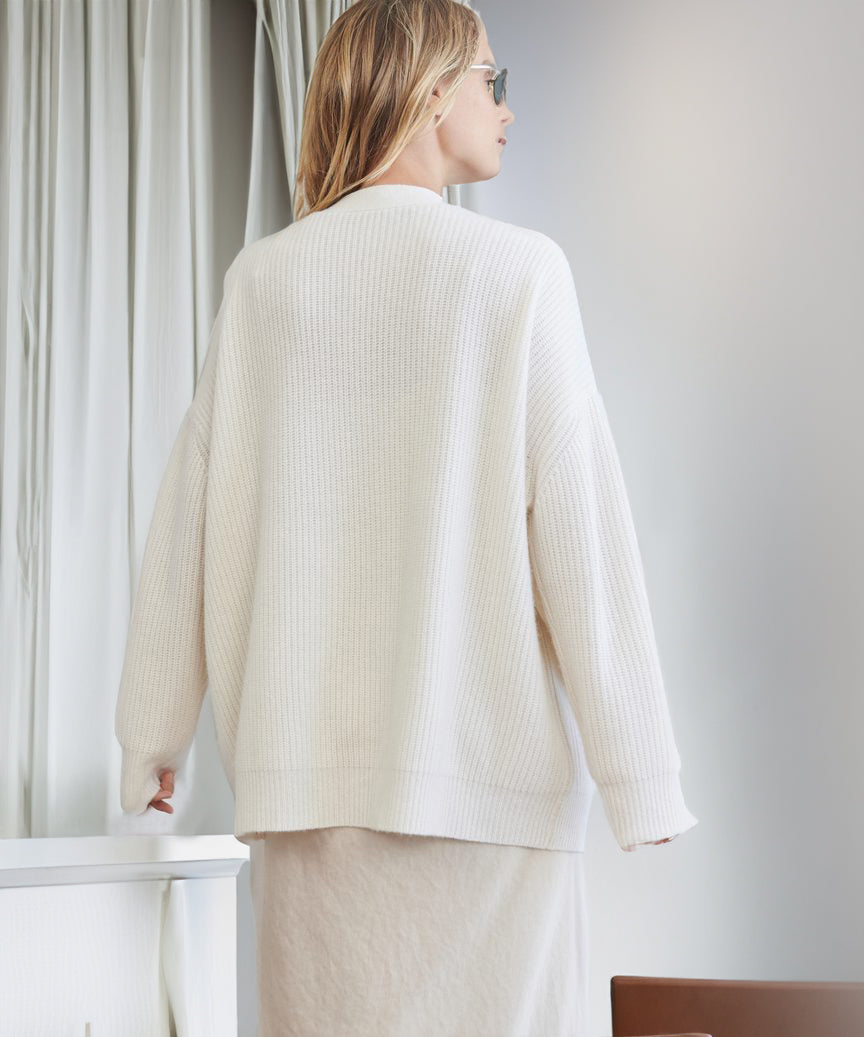 Aleksandra | Kardigan damski oversize z guzikami
