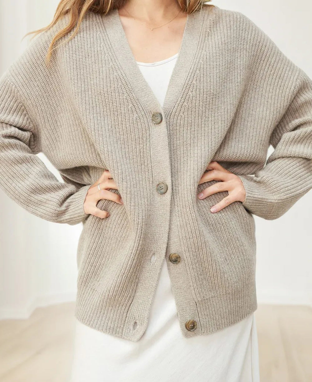 Aleksandra | Kardigan damski oversize z guzikami