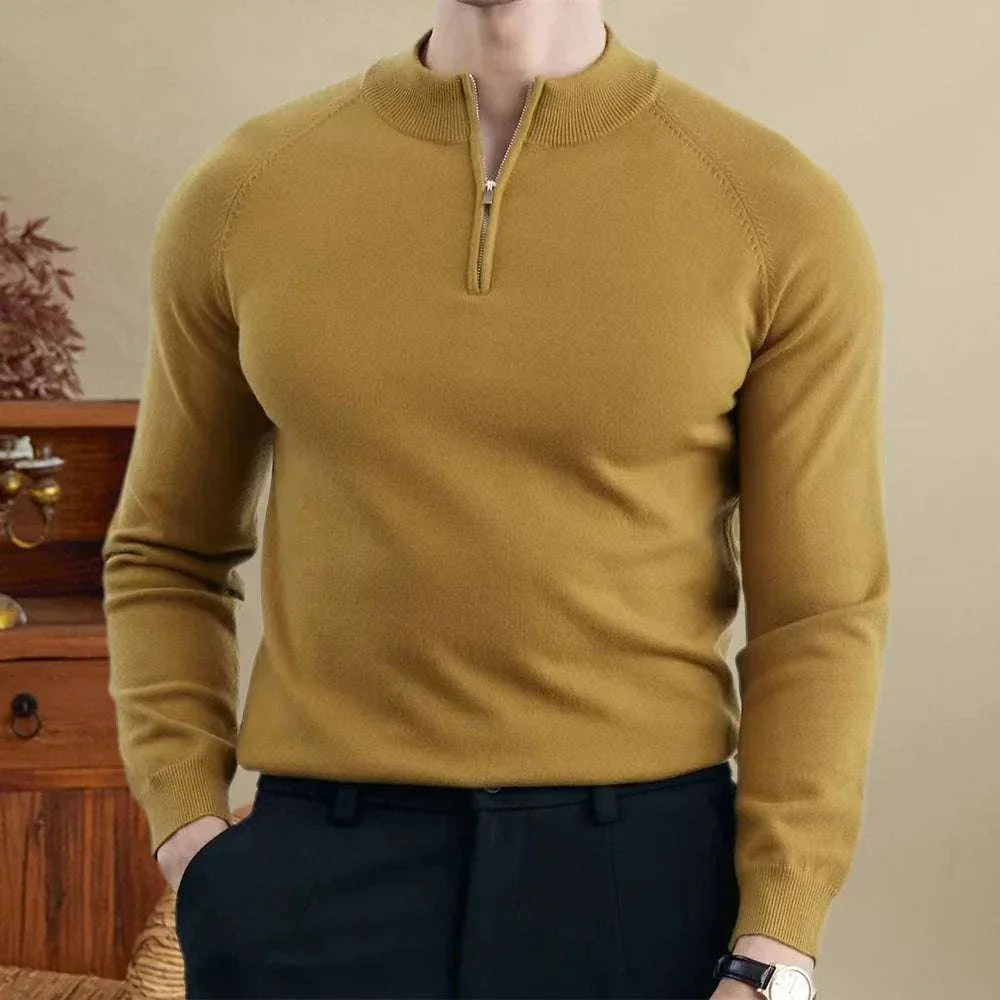 Adam | Męski sweter wełniany slim fit