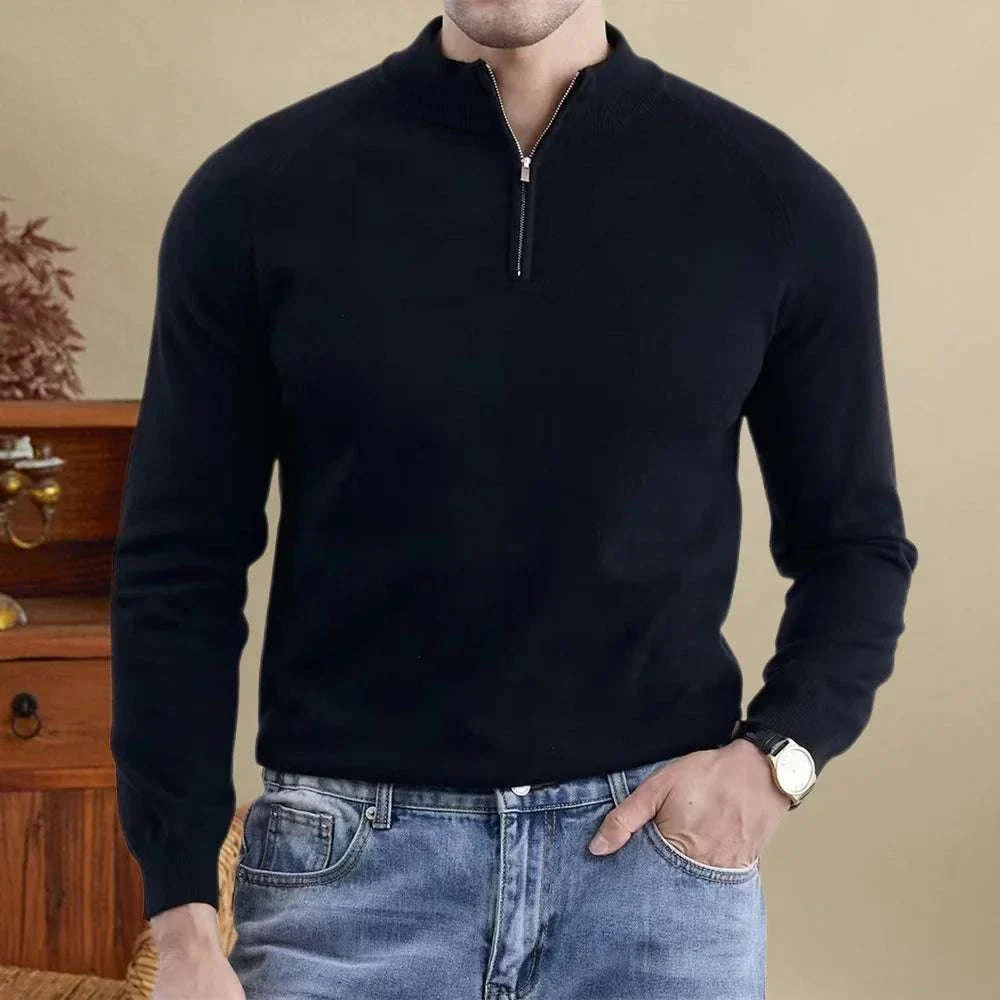 Adam | Męski sweter wełniany slim fit