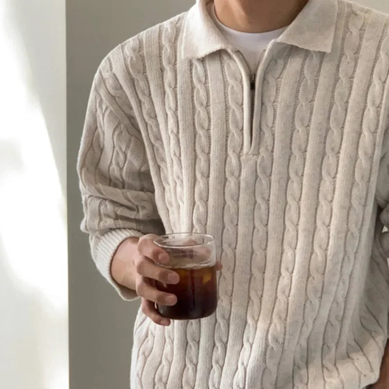 Grzegorz | Męski sweter vintage z dzianiny