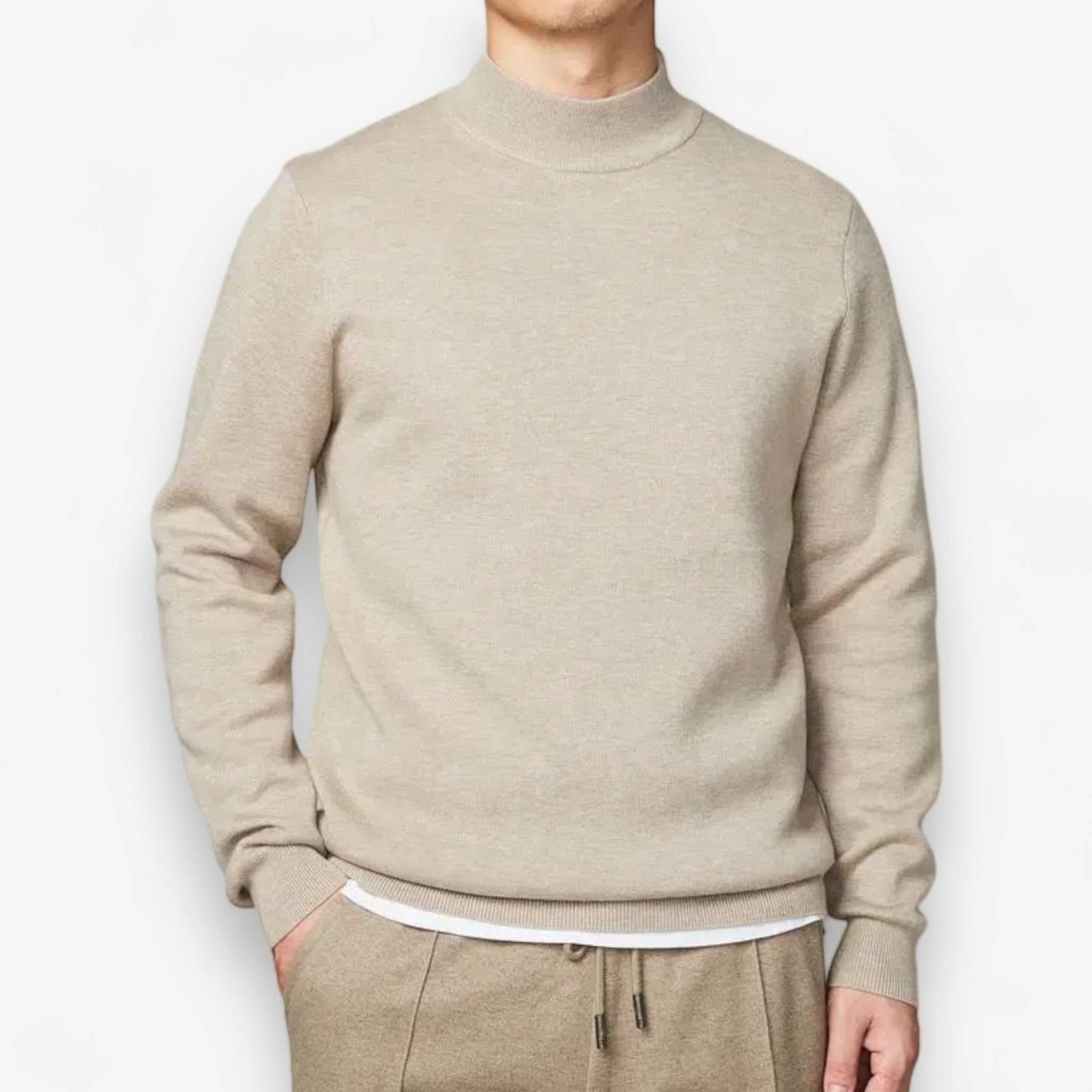 Damian | Elegancki sweter męski z półgolfem