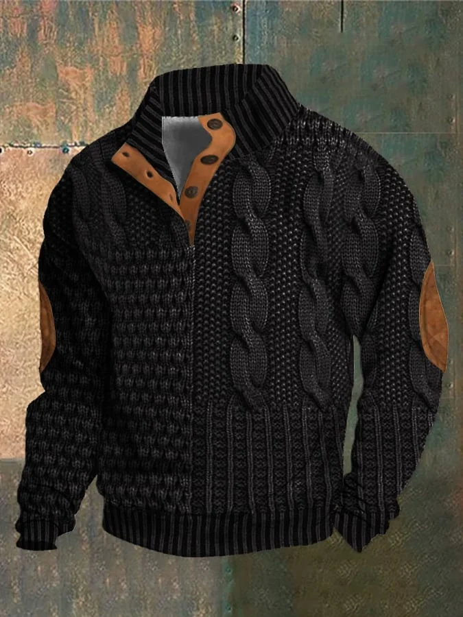 Artur | Sweter męski z kaszmiru z golfem retro