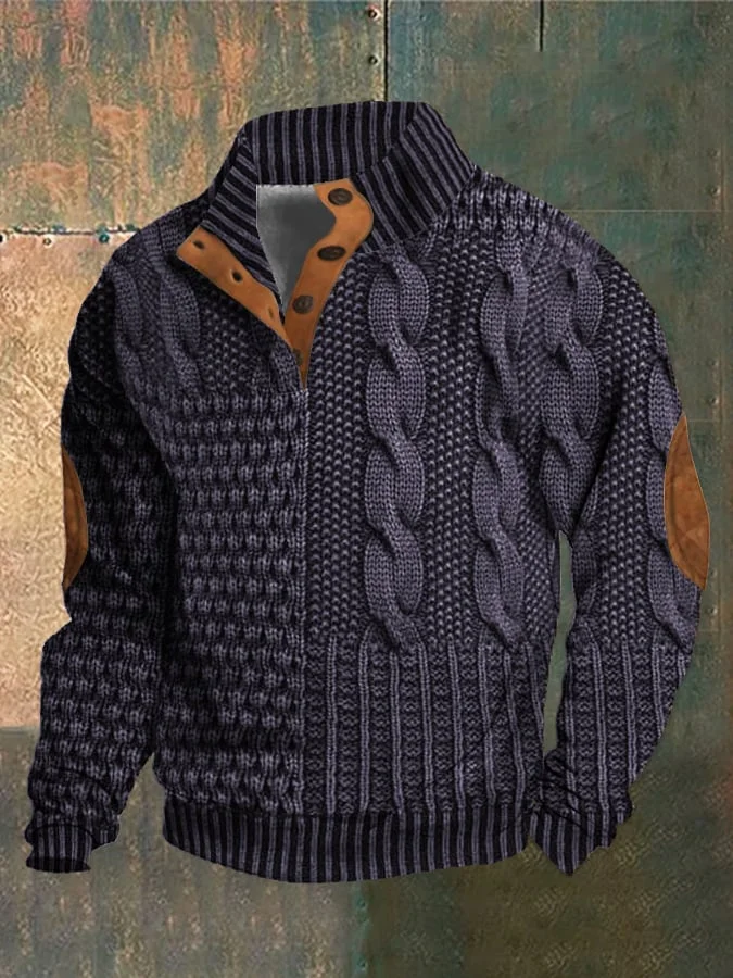 Artur | Sweter męski z kaszmiru z golfem retro