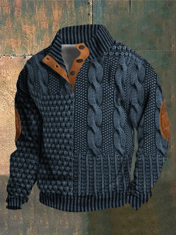 Artur | Sweter męski z kaszmiru z golfem retro