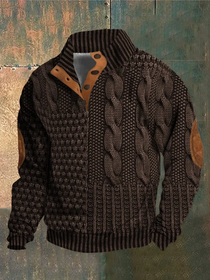Artur | Sweter męski z kaszmiru z golfem retro