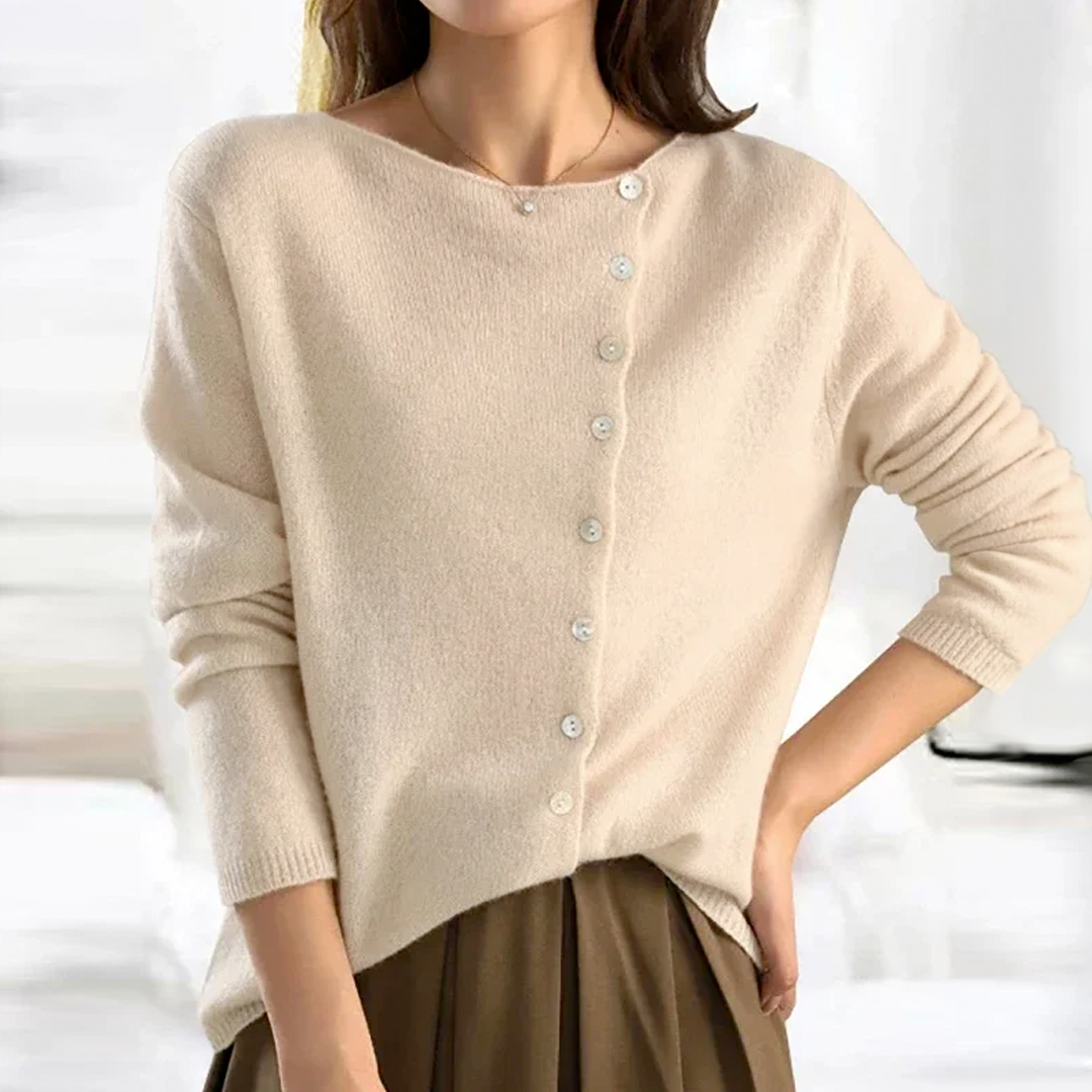 Joanna | Kardigan damski elegancki z guzikami