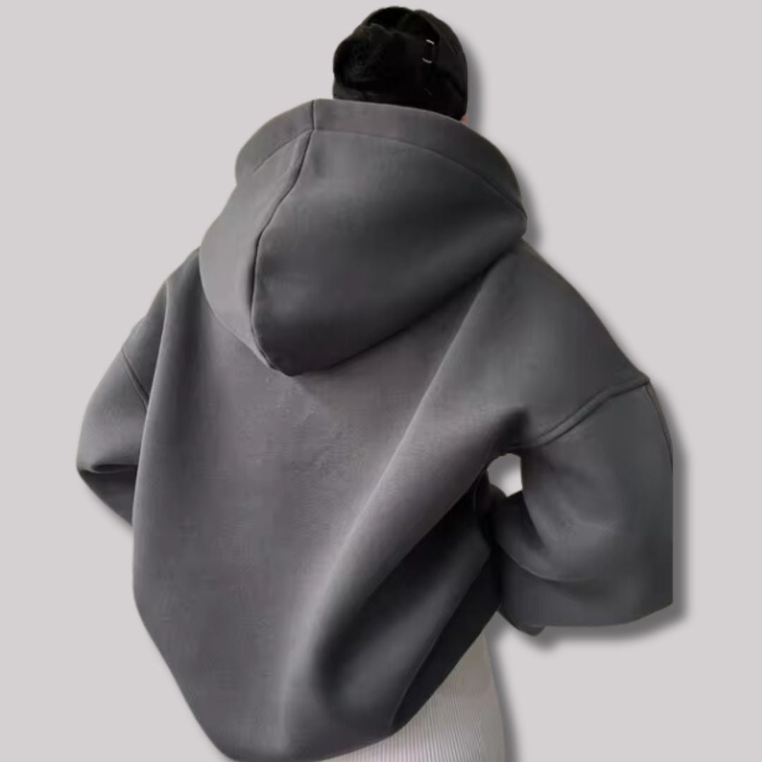 Ewa | Sweter damski z kapturem chic