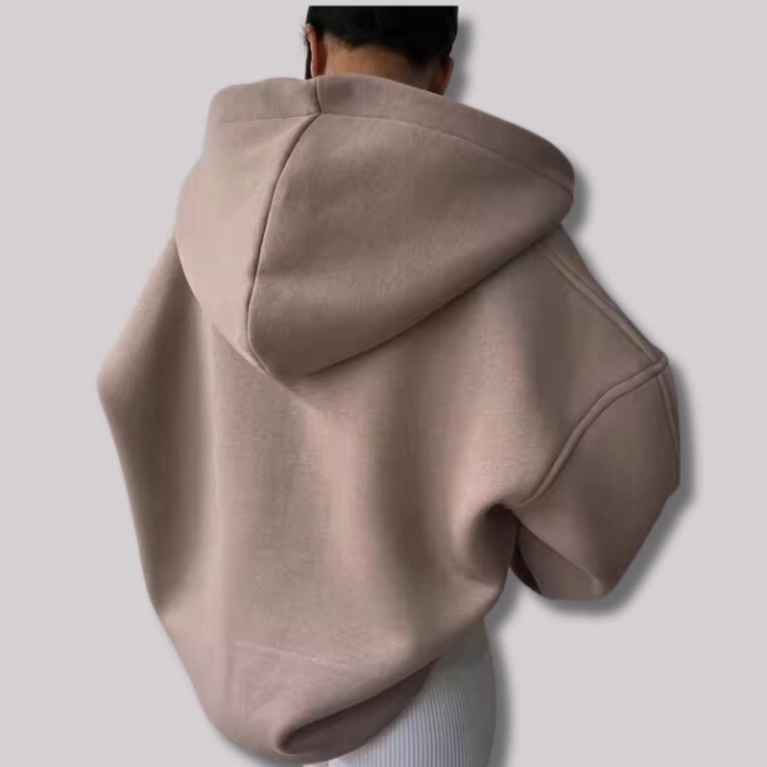 Ewa | Sweter damski z kapturem chic