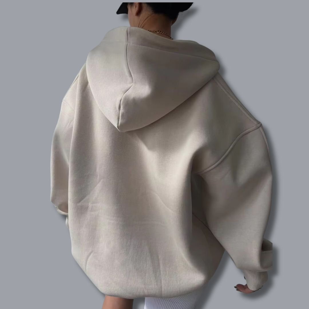 Ewa | Sweter damski z kapturem chic