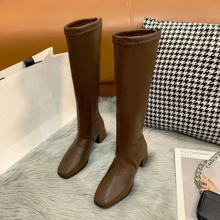 Natalia | Damskie buty na obcasie do kolan