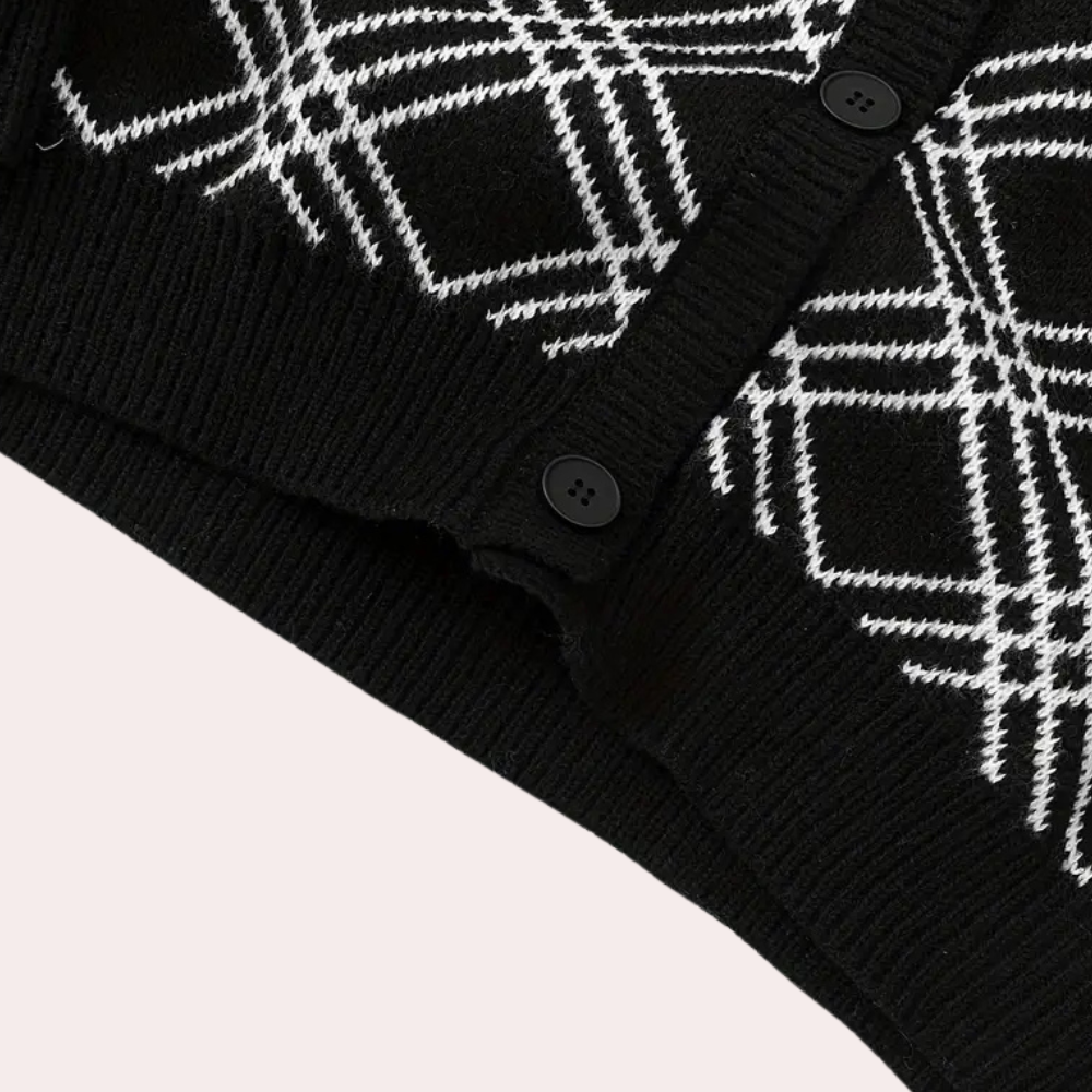 Dominik | Męski kardigan elegancki sweter na guziki