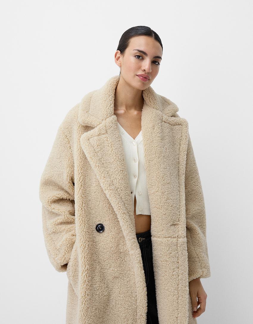 Katarzyna | Kurtka zimowa damska oversize Teddy ciepła