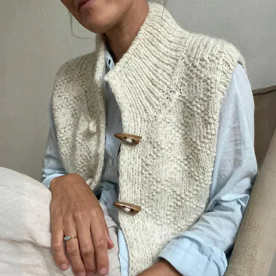 Marta | Kurtka zimowa damska krótka elegancka swetrowa