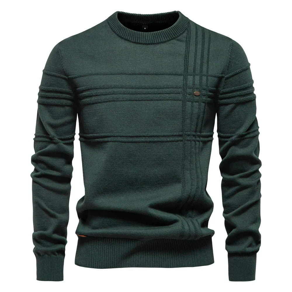 Damian | Męski sweter z wzorem na piersi
