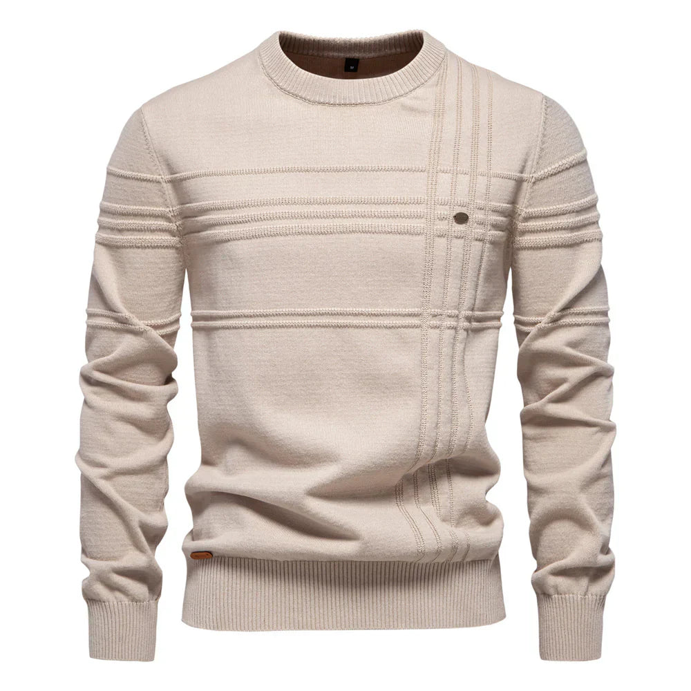 Damian | Męski sweter z wzorem na piersi