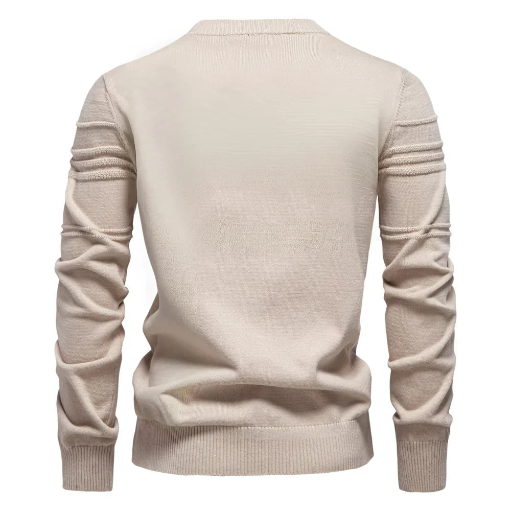 Damian | Męski sweter z wzorem na piersi