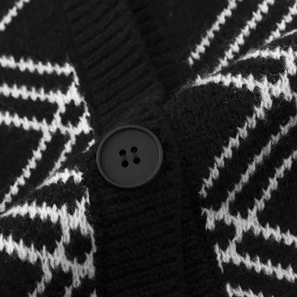 Dominik | Męski kardigan elegancki sweter na guziki