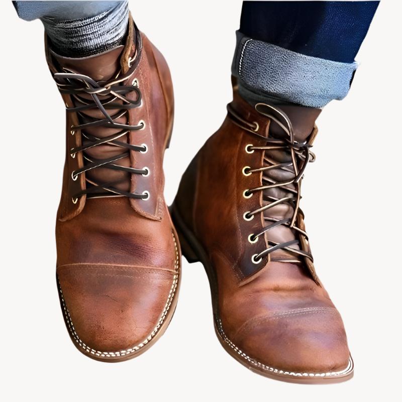 Paweł | Męskie buty skórzane wytrzymałe