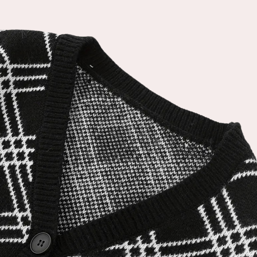 Dominik | Męski kardigan elegancki sweter na guziki