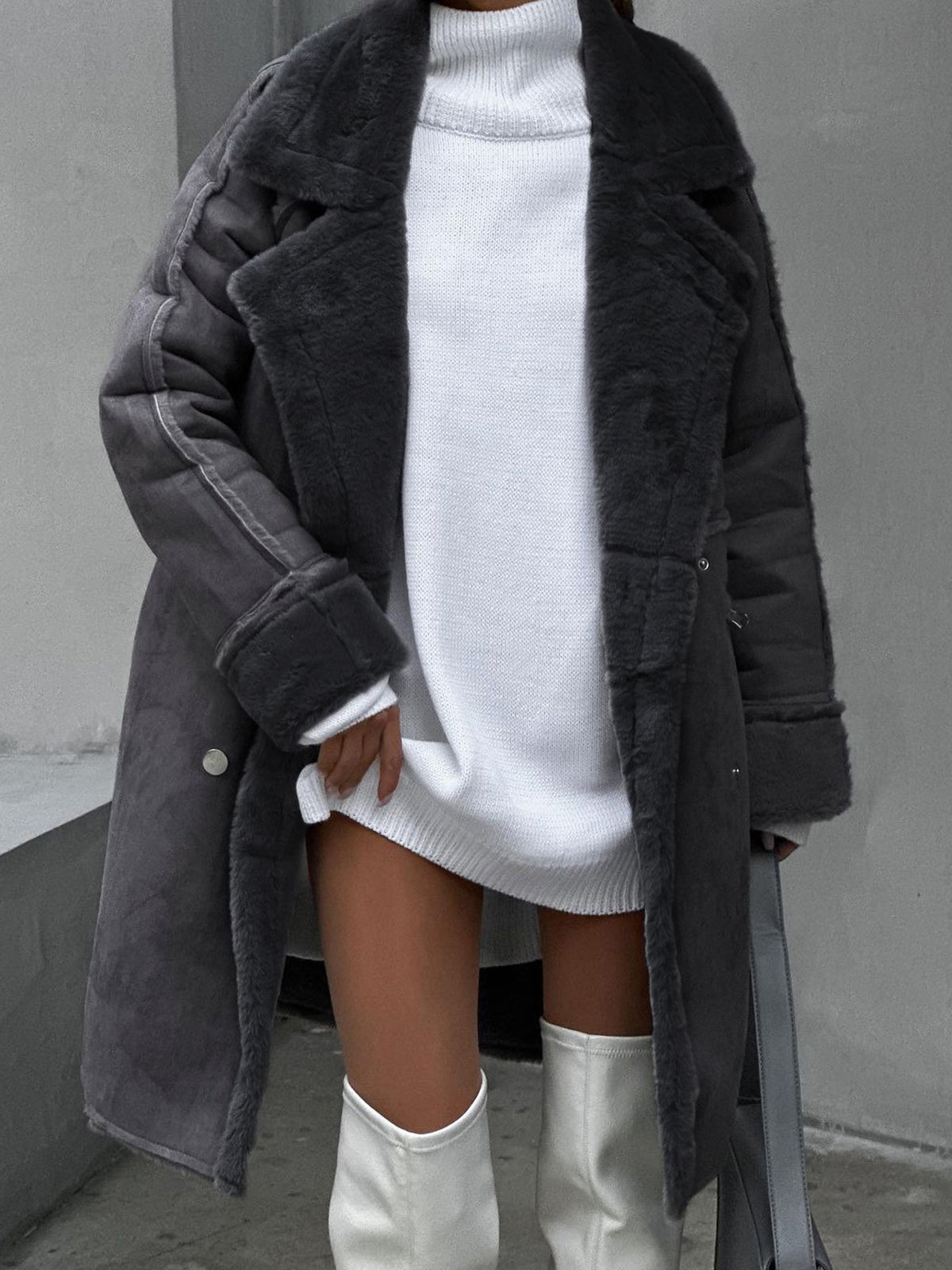 Natalia | Kurtka zimowa damska plus size Teddy