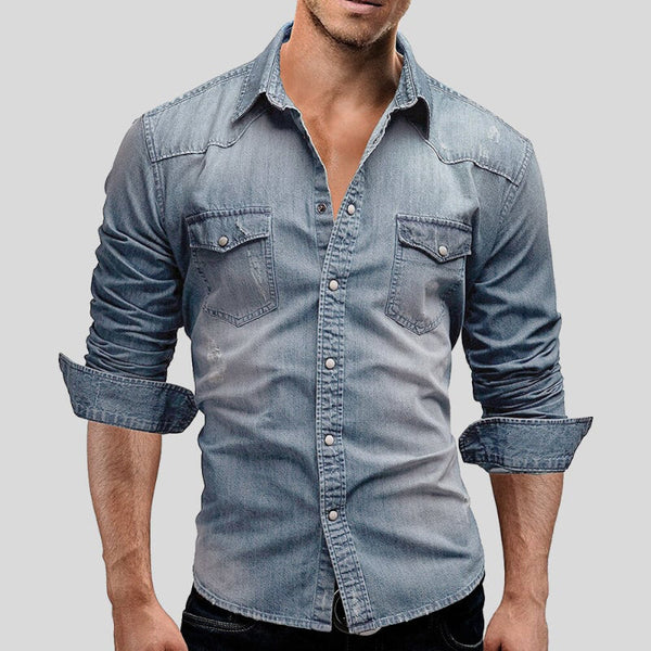 Jan | Męska koszula jeansowa w stylu casual