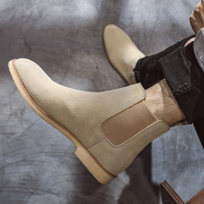 Mateusz | Męskie buty welurowe eleganckie