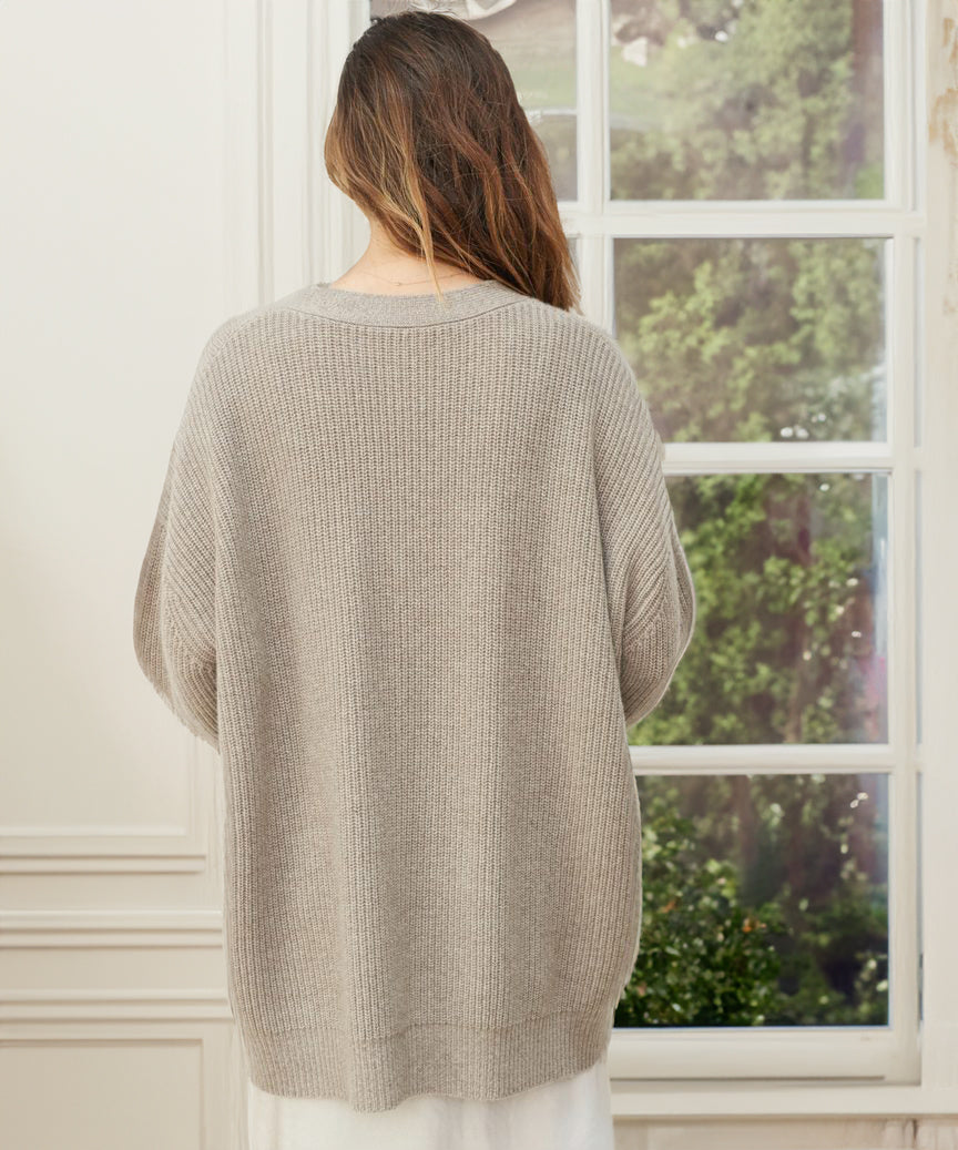 Aleksandra | Kardigan damski oversize z guzikami