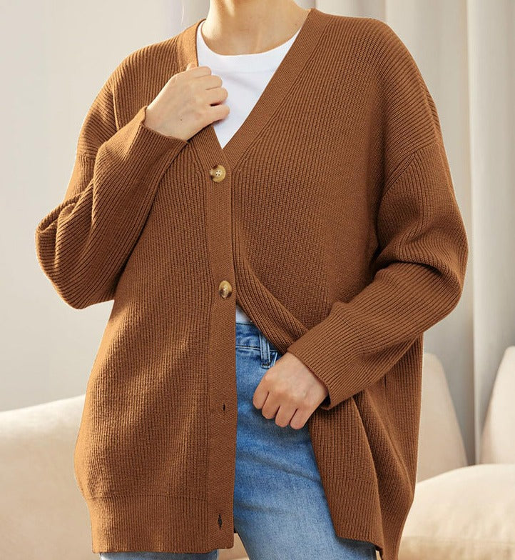 Aleksandra | Kardigan damski oversize z guzikami
