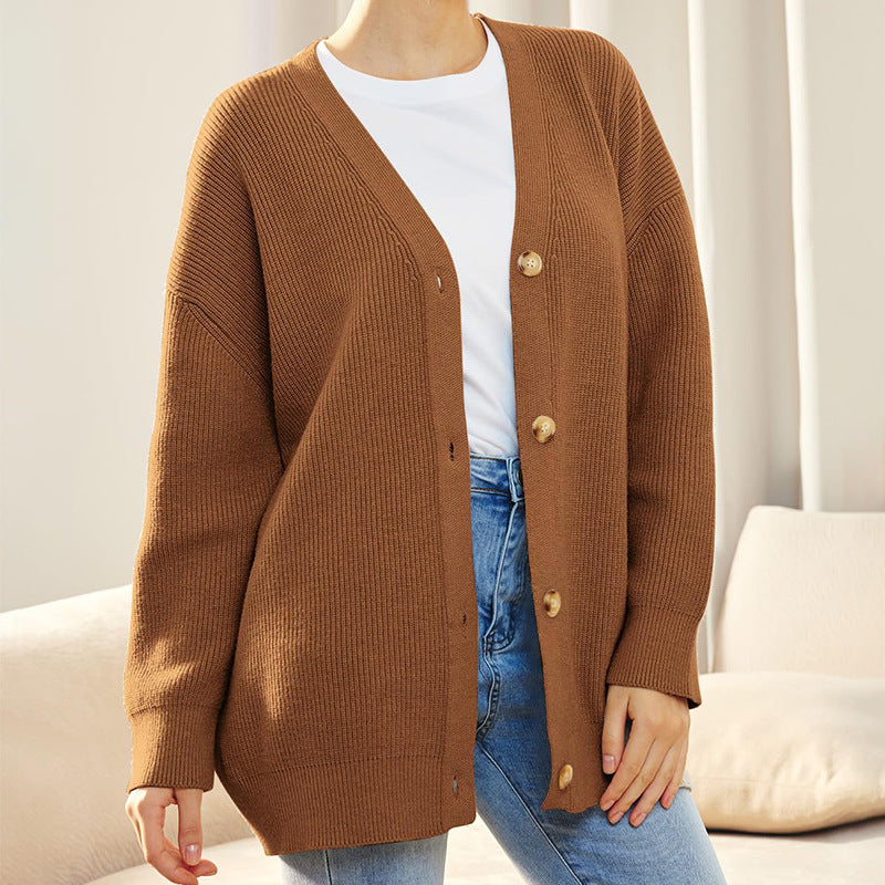 Aleksandra | Kardigan damski oversize z guzikami