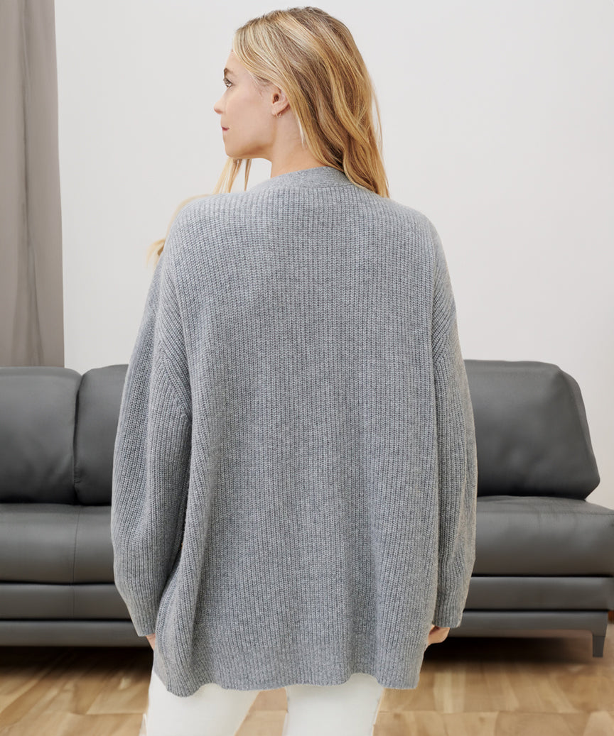 Aleksandra | Kardigan damski oversize z guzikami