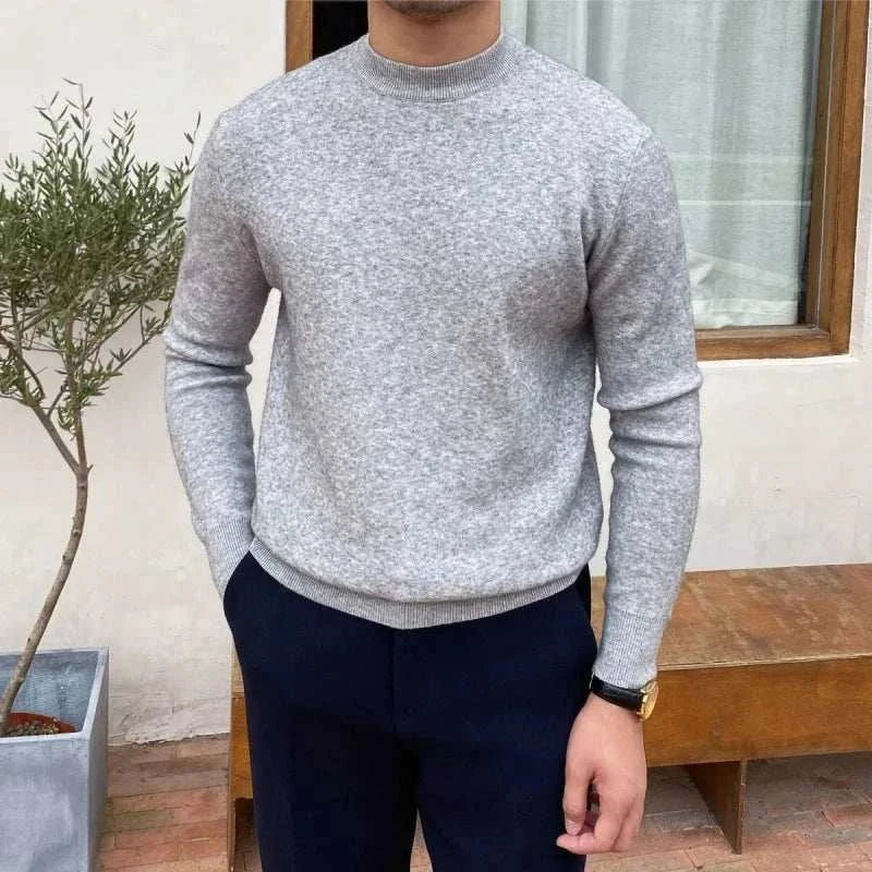 Marcin | Sweter męski dopasowany z dzianiny