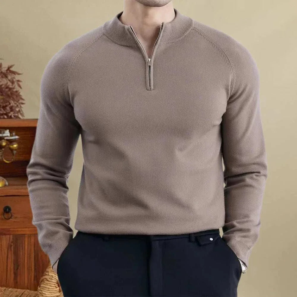 Adam | Męski sweter wełniany slim fit