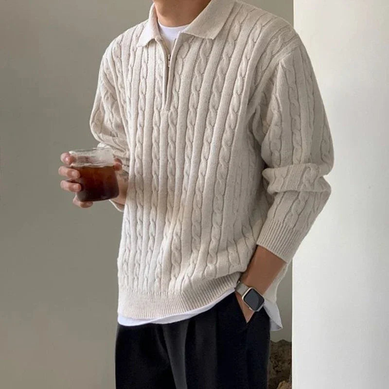 Grzegorz | Męski sweter vintage z dzianiny