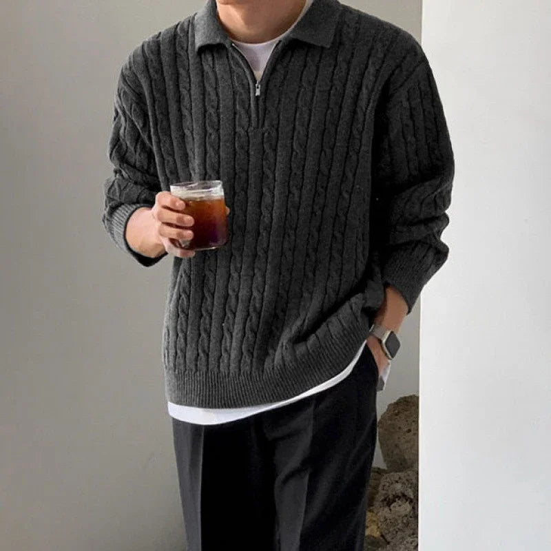 Grzegorz | Męski sweter vintage z dzianiny