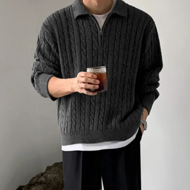Grzegorz | Męski sweter vintage z dzianiny