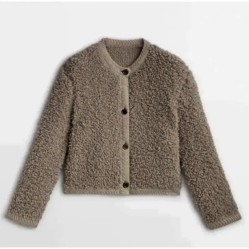Danuta | Kurtka zimowa damska elegancka teddy casual