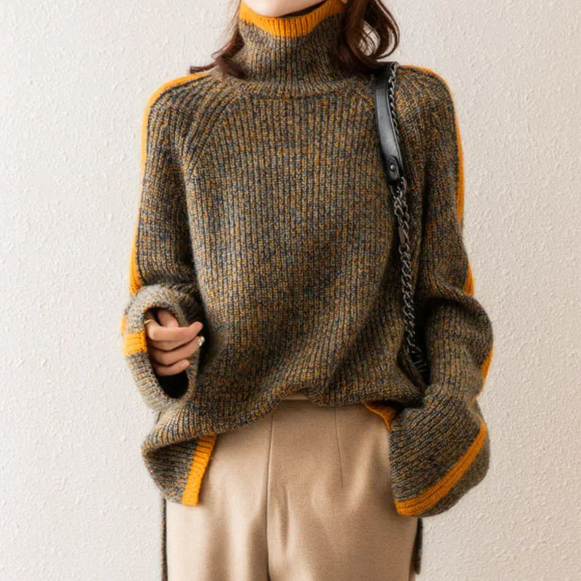 Lucyna | Sweter z golfem dla kobiet elegancki