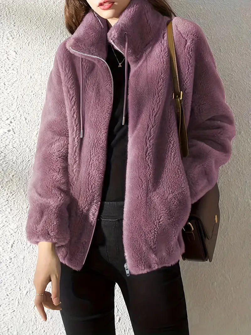 Paulina | Damska kurtka teddy modna i ciepła