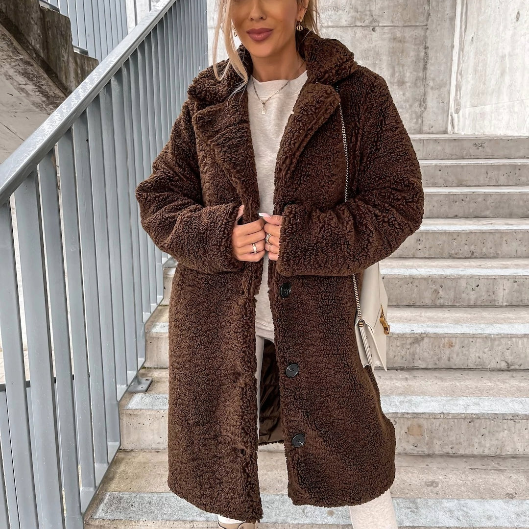 Barbara | Kurtka zimowa damska Teddy na zimowe chłody