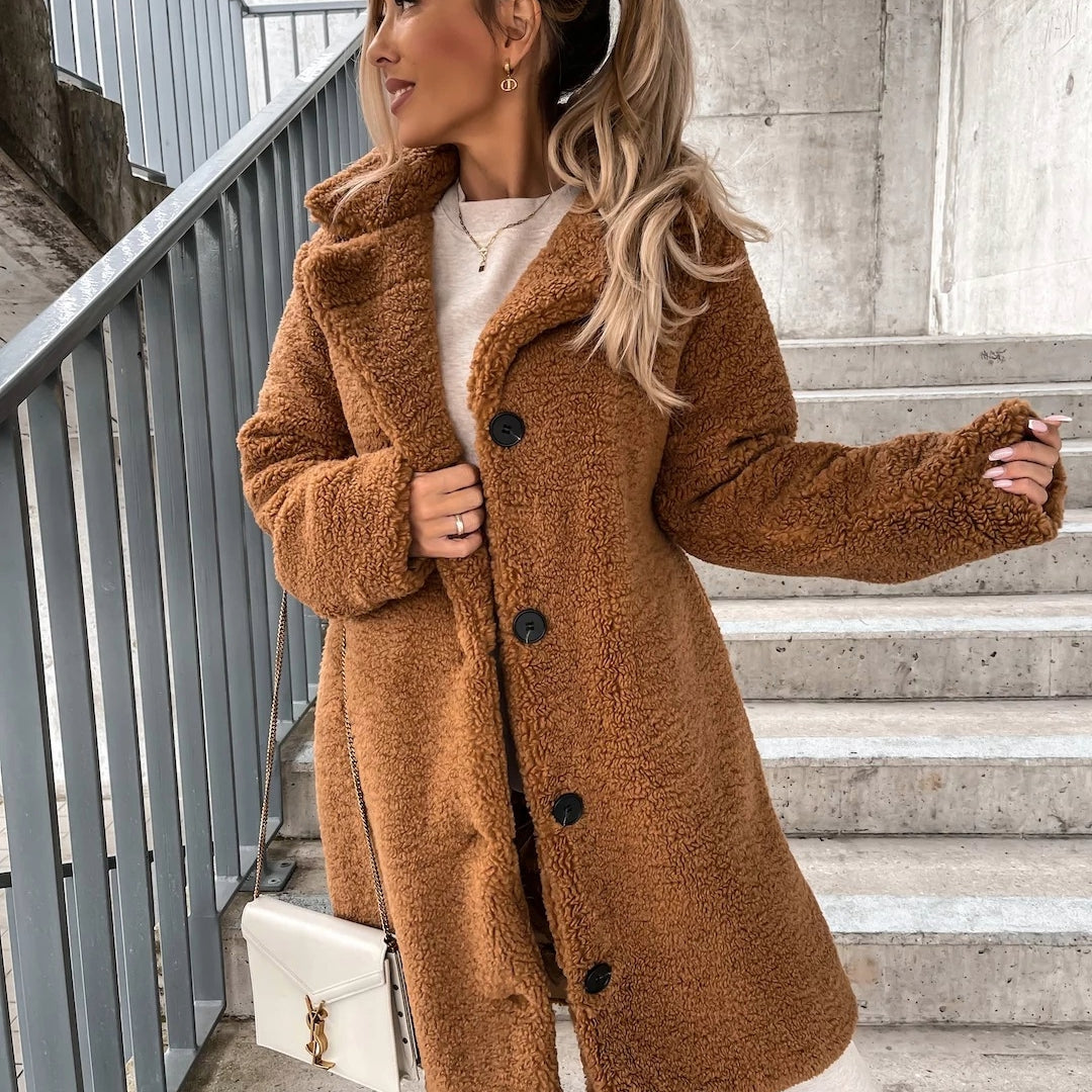 Barbara | Kurtka zimowa damska Teddy na zimowe chłody