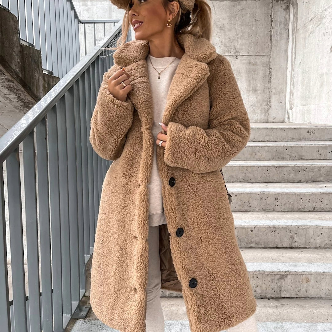 Barbara | Kurtka zimowa damska Teddy na zimowe chłody