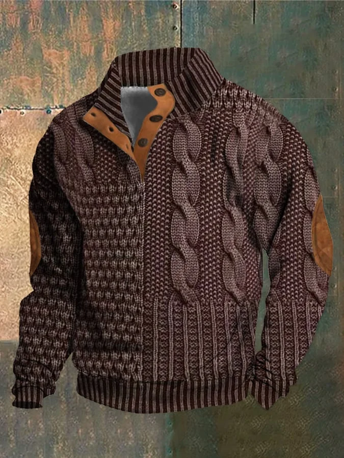 Artur | Sweter męski z kaszmiru z golfem retro