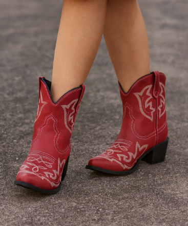 Weronika | Damskie buty kowbojskie z haftem