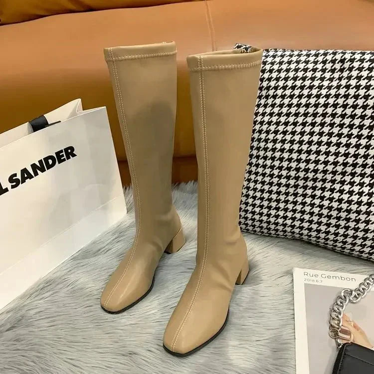 Natalia | Damskie buty na obcasie do kolan
